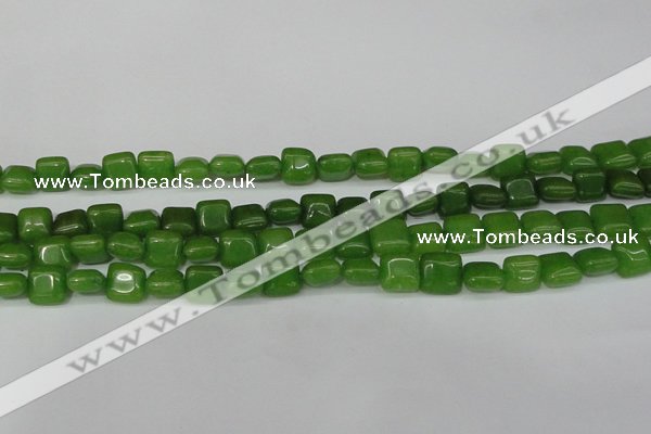 CCN3792 15.5 inches 8*8mm square candy jade beads wholesale