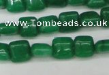 CCN3793 15.5 inches 8*8mm square candy jade beads wholesale