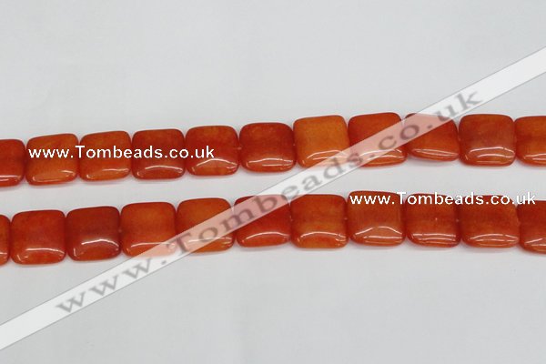 CCN3801 15.5 inches 20*20mm square candy jade beads wholesale