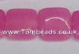 CCN3802 15.5 inches 20*20mm square candy jade beads wholesale