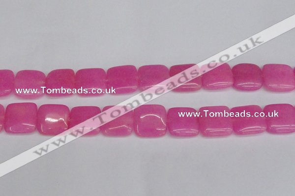 CCN3802 15.5 inches 20*20mm square candy jade beads wholesale