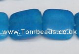 CCN3810 15.5 inches 20*20mm square candy jade beads wholesale