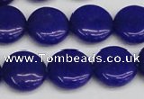 CCN3826 15.5 inches 14mm flat round candy jade beads wholesale