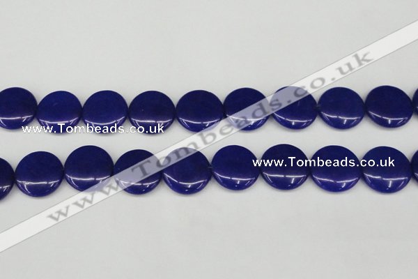 CCN3833 15.5 inches 20mm flat round candy jade beads wholesale