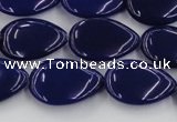 CCN3873 15.5 inches 13*18mm flat teardrop candy jade beads