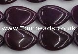 CCN3881 15.5 inches 15*20mm flat teardrop candy jade beads