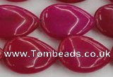 CCN3892 15.5 inches 18*25mm flat teardrop candy jade beads