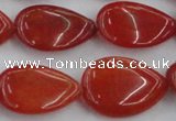 CCN3893 15.5 inches 18*25mm flat teardrop candy jade beads