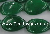 CCN3899 15.5 inches 18*25mm flat teardrop candy jade beads