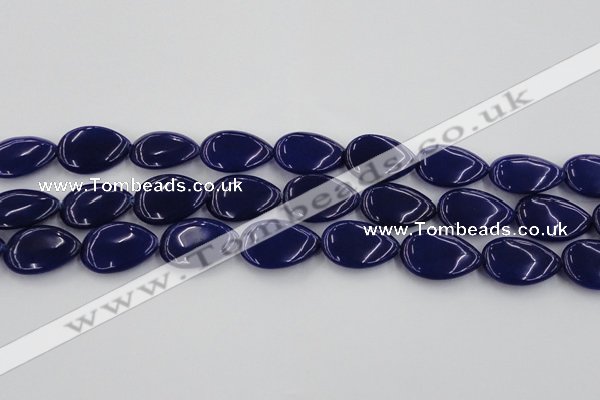 CCN3903 15.5 inches 18*25mm flat teardrop candy jade beads