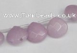 CCN3910 Top-drilled 13*13mm briolette candy jade beads wholesale