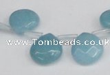 CCN3919 Top-drilled 13*13mm briolette candy jade beads wholesale