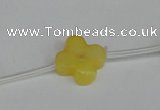 CCN3946 15.5 inches 15mm carved flower candy jade beads wholesale