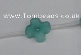 CCN3948 15.5 inches 15mm carved flower candy jade beads wholesale