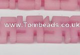 CCN3955 15.5 inches 20*20mm svastika candy jade beads wholesale