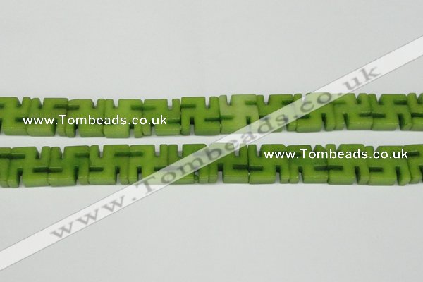 CCN3964 15.5 inches 20*20mm svastika candy jade beads wholesale