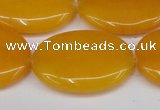 CCN3985 15.5 inches 30*40mm oval candy jade beads wholesale