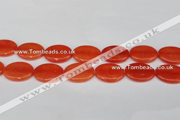 CCN3986 15.5 inches 30*40mm oval candy jade beads wholesale