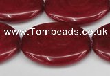 CCN3990 15.5 inches 30*40mm oval candy jade beads wholesale