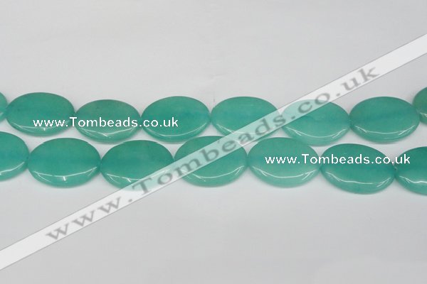 CCN3993 15.5 inches 30*40mm oval candy jade beads wholesale