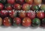 CCN4001 15 inches 6mm faceted round candy jade beads wholesale