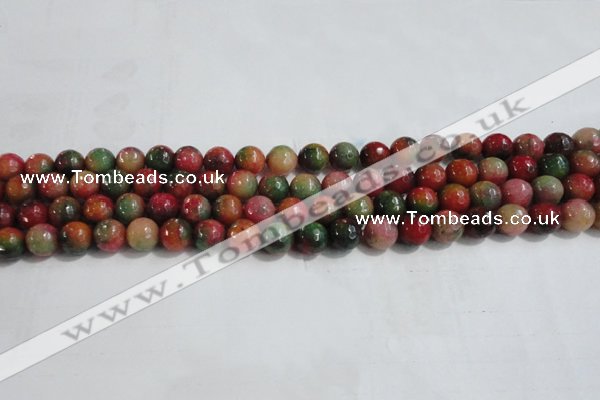 CCN4001 15 inches 6mm faceted round candy jade beads wholesale