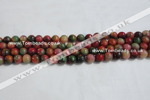 CCN4002 15 inches 8mm faceted round candy jade beads wholesale