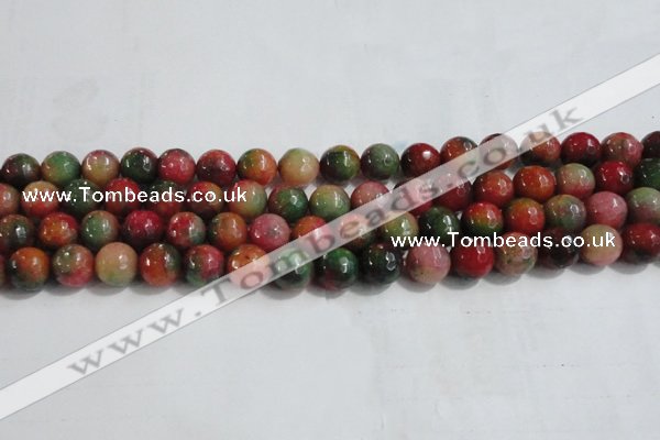 CCN4003 15 inches 10mm faceted round candy jade beads wholesale