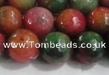 CCN4005 15 inches 14mm faceted round candy jade beads wholesale