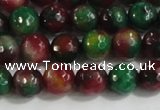 CCN4010 15 inches 6mm faceted round candy jade beads wholesale