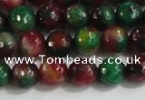 CCN4010 15 inches 6mm faceted round candy jade beads wholesale