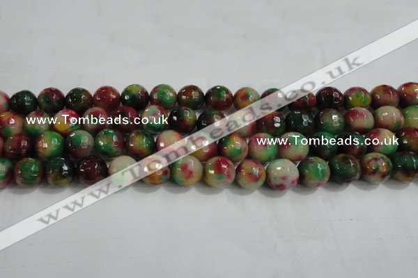 CCN4013 15 inches 12mm faceted round candy jade beads wholesale
