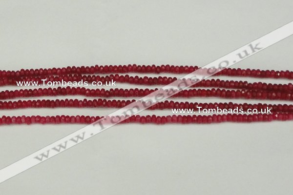 CCN4102 15.5 inches 2*4mm faceted rondelle candy jade beads