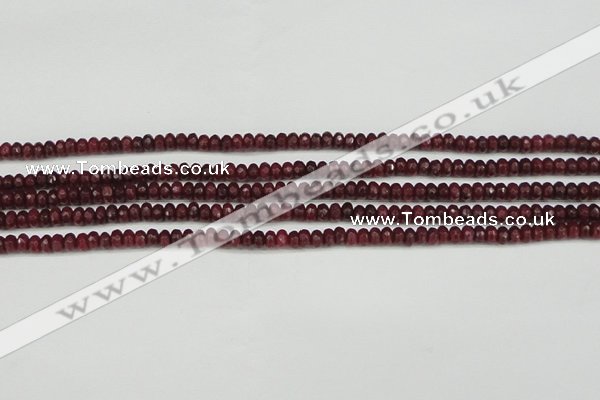 CCN4104 15.5 inches 2*4mm faceted rondelle candy jade beads