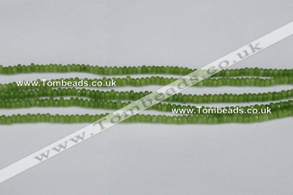 CCN4108 15.5 inches 2*4mm faceted rondelle candy jade beads