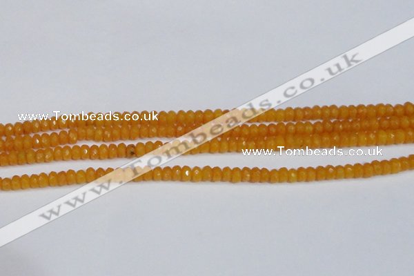 CCN4120 15.5 inches 4*6mm faceted rondelle candy jade beads