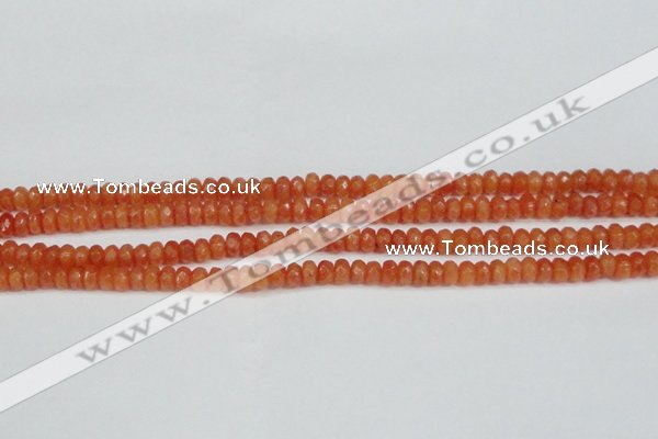 CCN4121 15.5 inches 4*6mm faceted rondelle candy jade beads