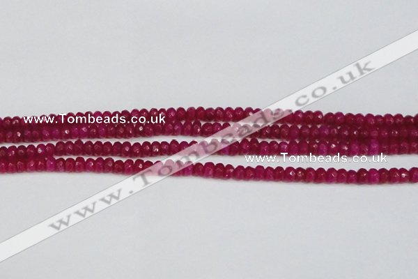 CCN4124 15.5 inches 4*6mm faceted rondelle candy jade beads