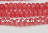 CCN4125 15.5 inches 4*6mm faceted rondelle candy jade beads