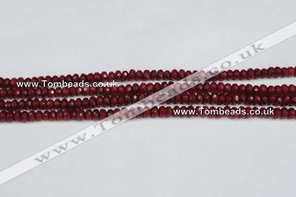 CCN4128 15.5 inches 4*6mm faceted rondelle candy jade beads
