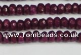 CCN4130 15.5 inches 4*6mm faceted rondelle candy jade beads