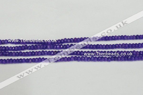 CCN4131 15.5 inches 4*6mm faceted rondelle candy jade beads