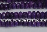 CCN4132 15.5 inches 4*6mm faceted rondelle candy jade beads