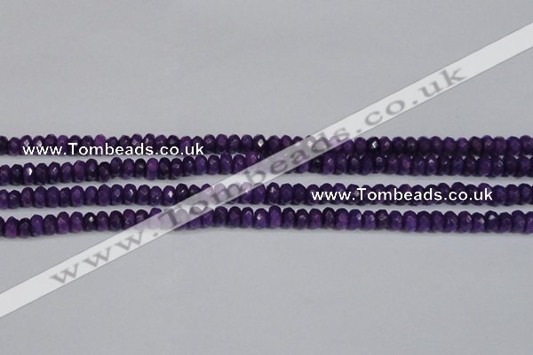 CCN4132 15.5 inches 4*6mm faceted rondelle candy jade beads