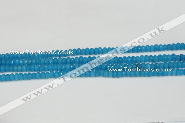 CCN4133 15.5 inches 4*6mm faceted rondelle candy jade beads