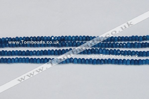 CCN4134 15.5 inches 4*6mm faceted rondelle candy jade beads