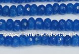 CCN4135 15.5 inches 4*6mm faceted rondelle candy jade beads