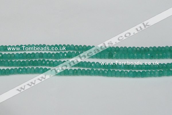 CCN4137 15.5 inches 4*6mm faceted rondelle candy jade beads