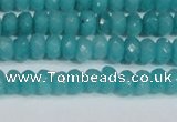 CCN4138 15.5 inches 4*6mm faceted rondelle candy jade beads