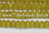 CCN4139 15.5 inches 4*6mm faceted rondelle candy jade beads